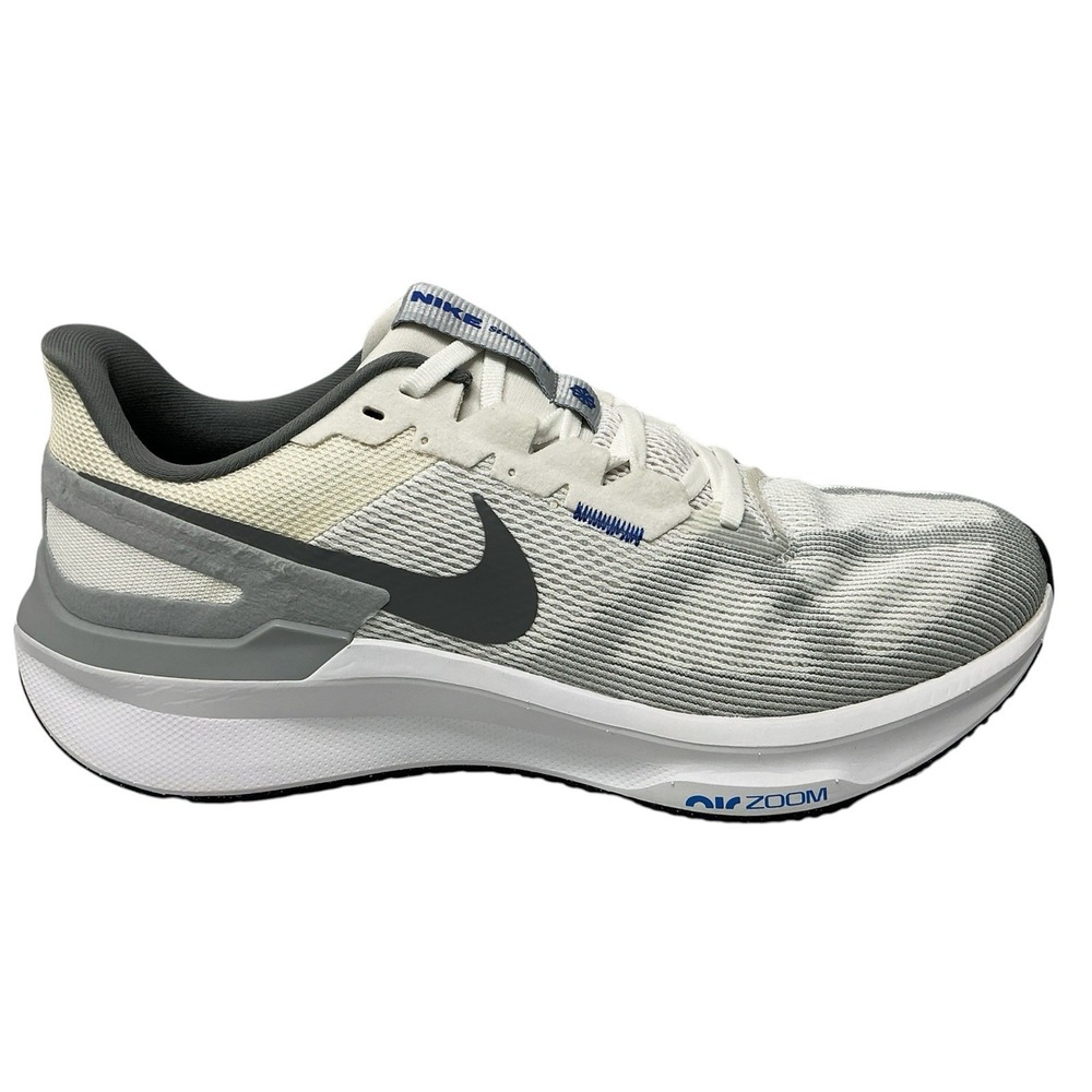 Nike Air Zoom Structure 25 White/Smoke Grey/Game Royal DJ7883-111 Men's Size 10